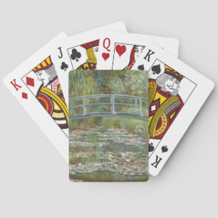 Monet Art Bridge over a Pond of Water Lilies Poker Cards