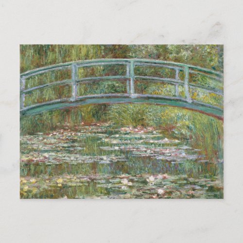 Monet Art Bridge over a Pond of Water Lilies Postcard