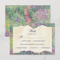 Monet Art Floral French Garden Meal Wedding