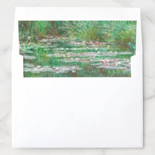 Monet Art Painting Water Lilies Pond Wedding Envelope Liner