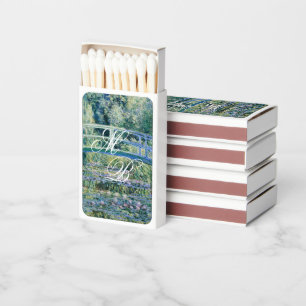 Monet Art Paintings Floral Wedding Cards Gifts Matchboxes