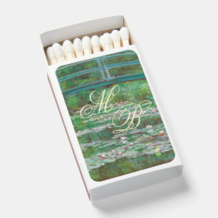 Monet Art Paintings Floral Wedding Cards Gifts Matchboxes