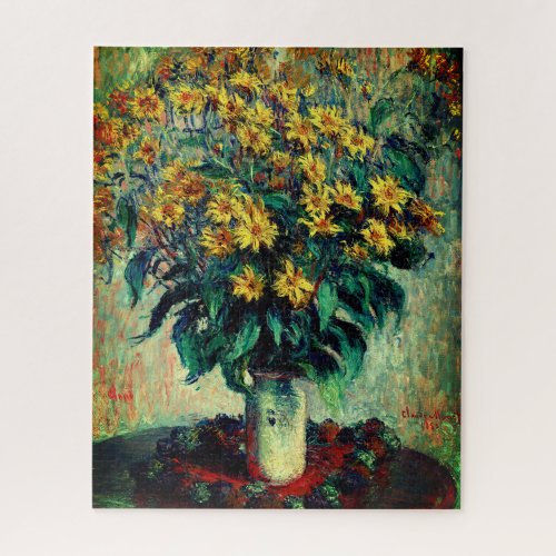 MONET ARTICHOKE FLOWER BOUQUET JIGSAW PUZZLE