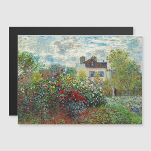 Monet _ Artists Garden Argenteuil Magnetic Card