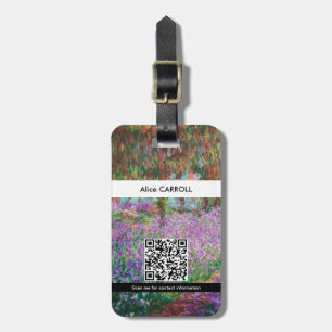 Monet - Artist's Garden at Giverny - QR Code Luggage Tag