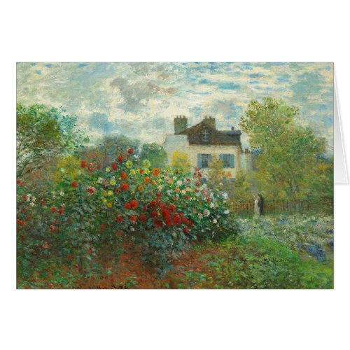 Monet Artists Garden in Argenteuil Painting