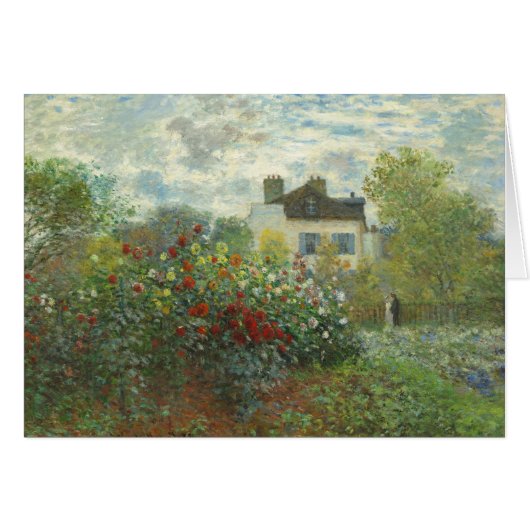 Monet Artists Garden in Argenteuil Painting (Front Horizontal)