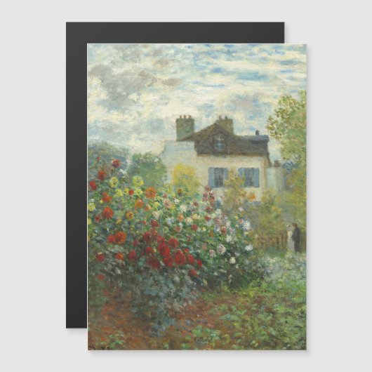 Monet Artists Garden in Argenteuil Painting (Front/Back)