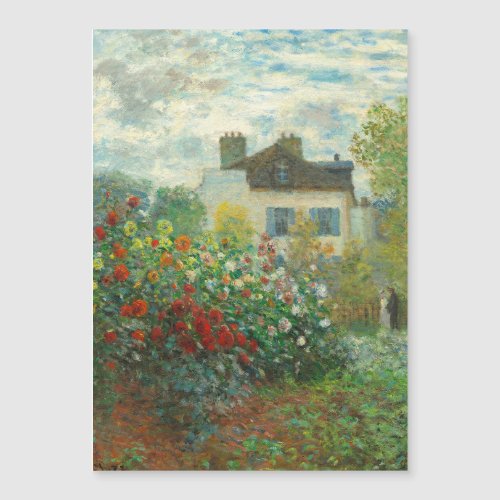 Monet Artists Garden in Argenteuil Painting