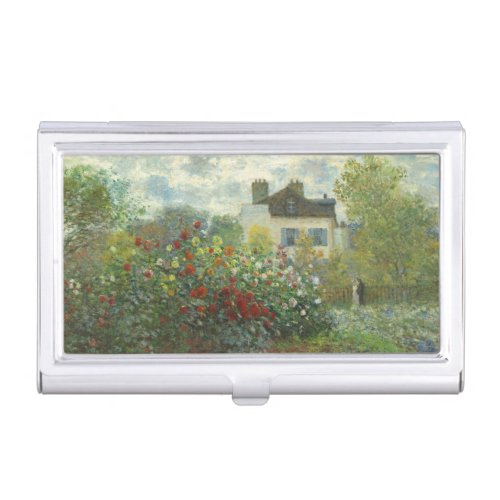 Monet Artists Garden in Argenteuil Painting Business Card Case