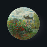 Monet Artists Garden in Argenteuil Painting Button<br><div class="desc">Claude Monet - The Artist's Garden in Argenteuil (A Corner of the Garden with Dahlias) by Claude Monet,  1873 at the National Gallery of Art. A beautiful outdoor scene by the father of Impressionism.</div>