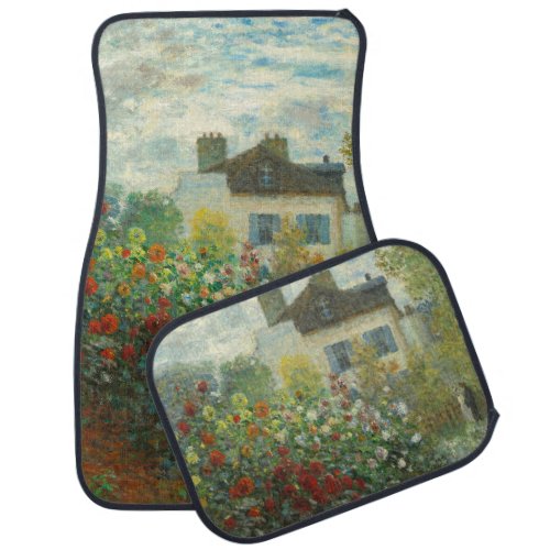 Monet Artists Garden in Argenteuil Painting Car Floor Mat