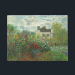 Monet Artists Garden in Argenteuil Painting Doormat<br><div class="desc">Claude Monet - The Artist's Garden in Argenteuil (A Corner of the Garden with Dahlias) by Claude Monet,  1873 at the National Gallery of Art. A beautiful outdoor scene by the father of Impressionism.</div>