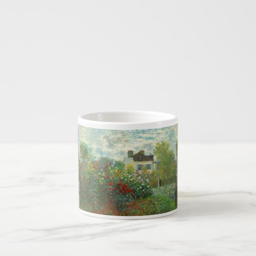 Monet Artists Garden in Argenteuil Painting Espresso Cup