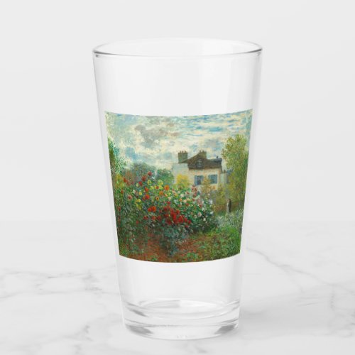 Monet Artists Garden in Argenteuil Painting Glass