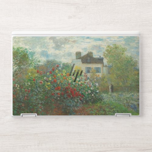 Monet Artists Garden in Argenteuil Painting HP Laptop Skin