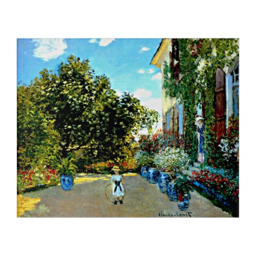 Monet _ Artists House at Argenteuil Acrylic Print