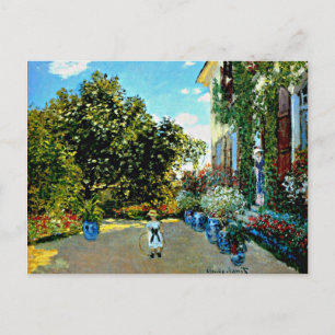 Monet - Artist's House at Argenteuil Postcard