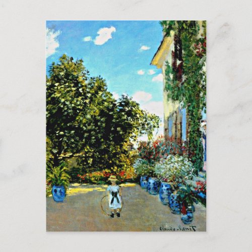 Monet _ Artists House at Argenteuil Postcard