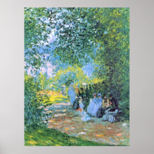 Monet - At the Parc Monceau, Poster