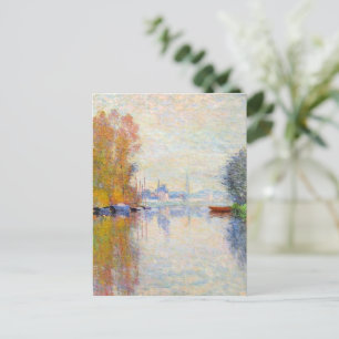 Monet - Autumn on the Seine at Argenteuil Postcard