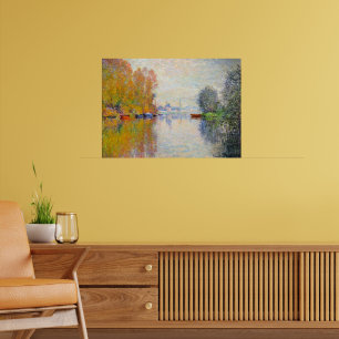 Monet - Autumn on the Seine at Argenteuil Poster