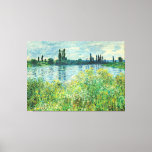 Monet - Banks of the Seine at Vetheuil Canvas Print<br><div class="desc">Banks of the Seine at Vetheuil,  famous painting by Claude Monet</div>