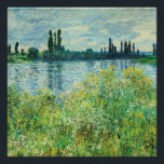 Monet - Banks of the Seine at Vetheuil Poster<br><div class="desc">Banks of the Seine at Vetheuil,  famous painting by Claude Monet</div>