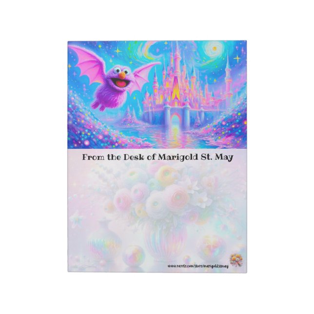 Monet Bat Castle Notepad (Rotated)