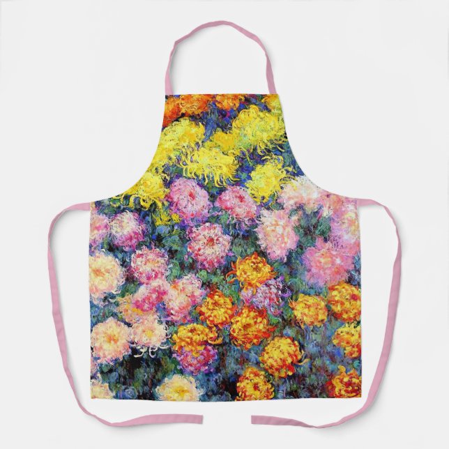 Monet - Bed of Chrysanthemums Apron (Front)