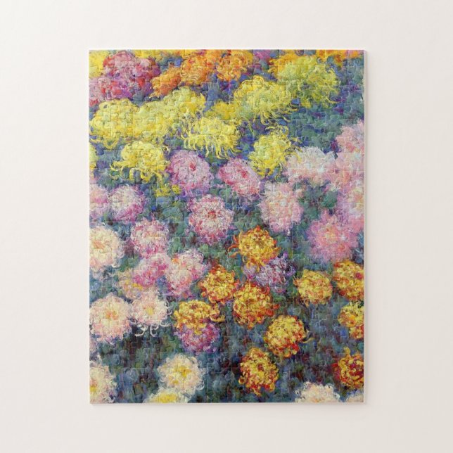 Monet - Bed of Chrysanthemums Jigsaw Puzzle (Vertical)