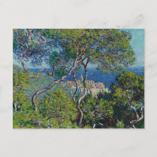 Monet Bordighera Italy Landscape Painting Postcard