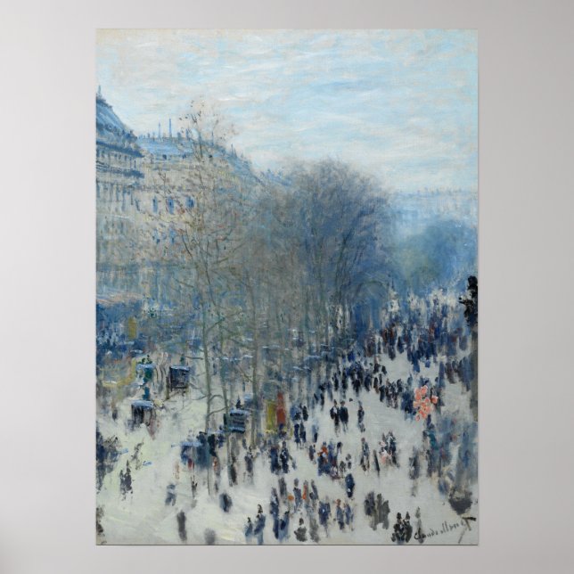 Monet - Boulevard Des Capucines Poster (Front)
