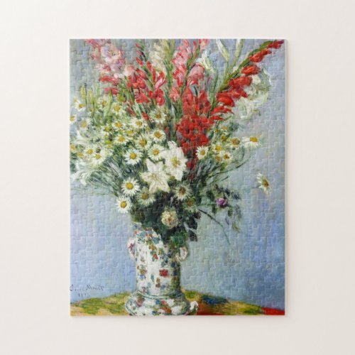 MONET Bouquet of Gladiolas 10x14 Puzzle