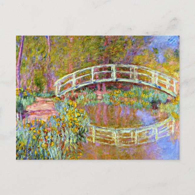 Monet - Bridge in Monet's Garden Postcard (Front)