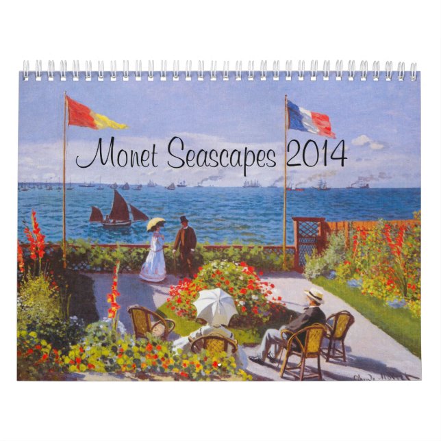 Monet Calendar For 2014 ~ Monet Seascapes Calendar (Cover)
