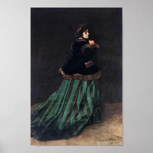 Monet Camille in Green Dress Poster (Front)