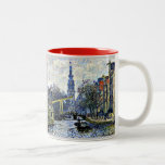 Monet: Canal in Amsterdam Two-Tone Coffee Mug<br><div class="desc">Monet: Canal in Amsterdam artwork coffee mug. VIRGINIA5050 (My Original Artwork) Creative and unusual gifts for all occasions at www.zazzle.com/virginia5050*</div>