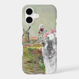 Monet Champ Tulipes and Fancy Llama iPhone 17 Case