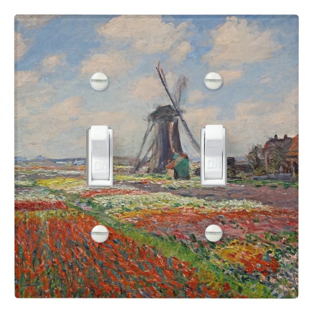 Monet - Champs de Tulipes en Hollande Light Switch Cover (In Situ)