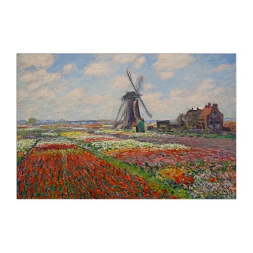 Monet _ Champs de Tulipes in Holland Acrylic Print
