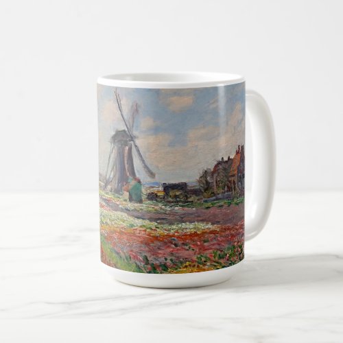 Monet _ Champs de Tulipes in Holland Coffee Mug