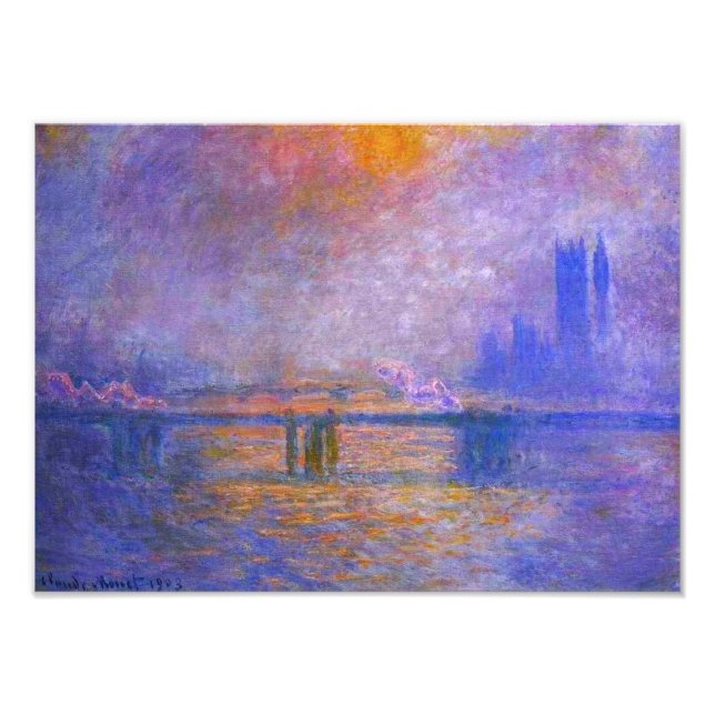 Monet Charing Cross Bridge Print (Front)