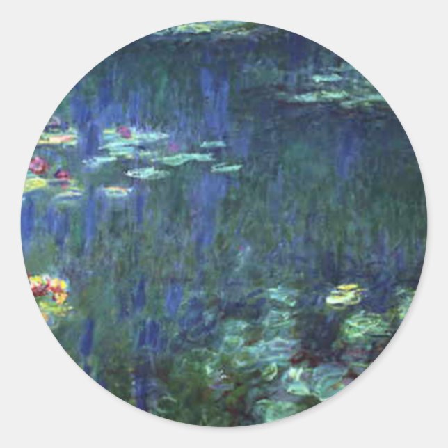 Monet Classic Round Sticker (Front)
