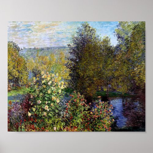 Monet Claude Corner of the Garden at Montgeron Poster