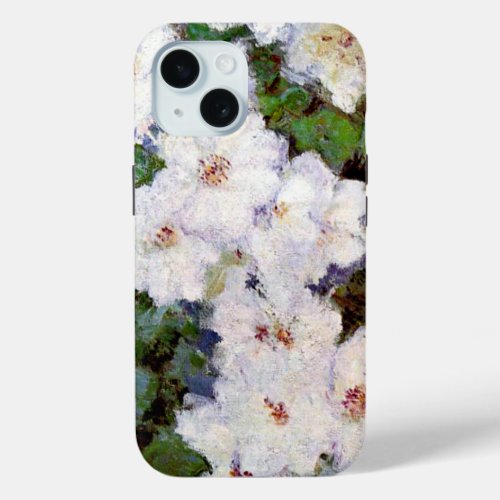 Monet _ Clematis 1887 popular floral painting iPhone 15 Case