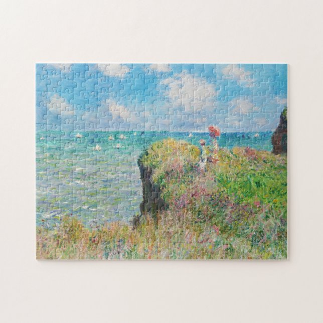 Monet Cliff Walk at Pourville Puzzle (Horizontal)