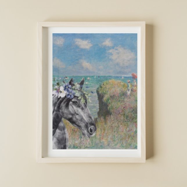 Monet Cliff Walk & Black Horse Compilation Poster (Creator Uploaded)