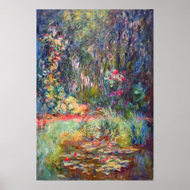 Monet Corner of Water Lily Pond Poster (Front)
