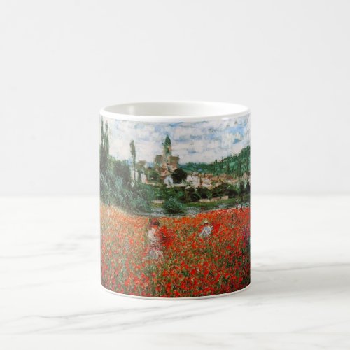 Monet Field of Red Poppies Mug